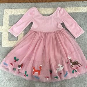 Mini Boden Pink Dress - 3-4Y